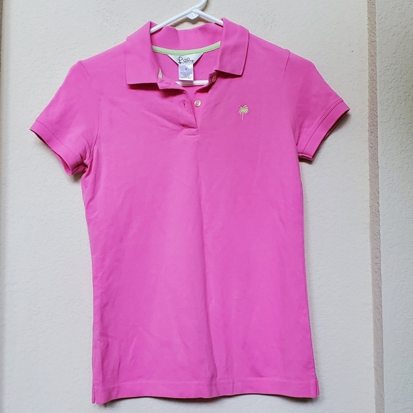 Lilly Pulitzer Tops - Lilly Pulitzer Vintage White Label Short Sleeve Polo.  Size Small